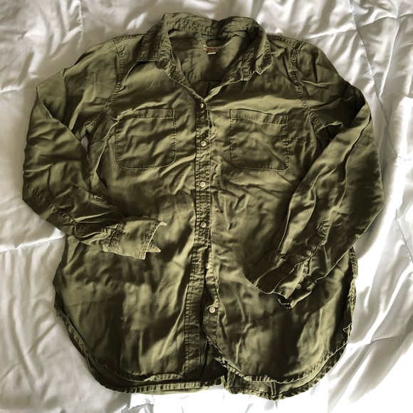 Merona Tops - Olive button up shirt from Merona (Target brand) Merona Tops - Olive button up shirt from Merona (Target brand)